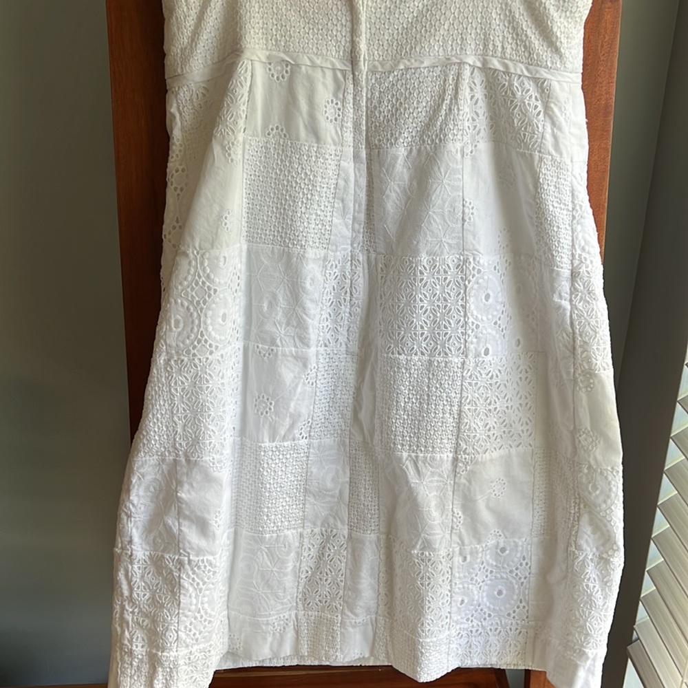 Lilly Pulitzer White Patchwork Eyelet Sleeveless … - image 8